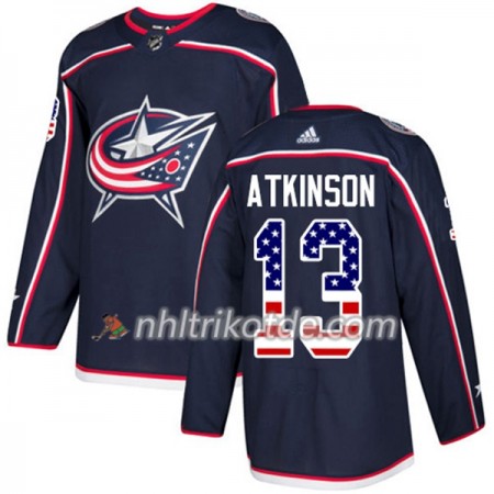 Blue Jackets Trikot Cam Atkinson 13 Adidas 2017-2018 Marineblau USA Flag Fashion Authentic - Herren Blue Jackets Trikot Cam Atkinson 13 Adidas 2017-2018 Marineblau USA Flag Fashion Authentic - Herren